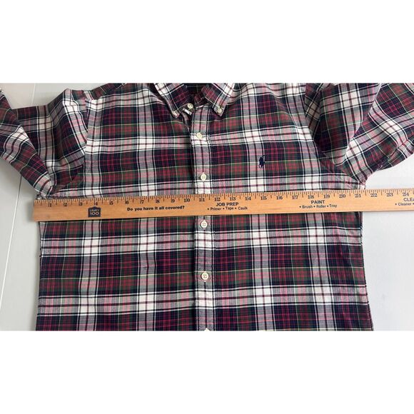 Ralph Lauren Men's Long Sleeve Button Down Shirt Blue Red Green Plaid Size S - Picture 7 of 10